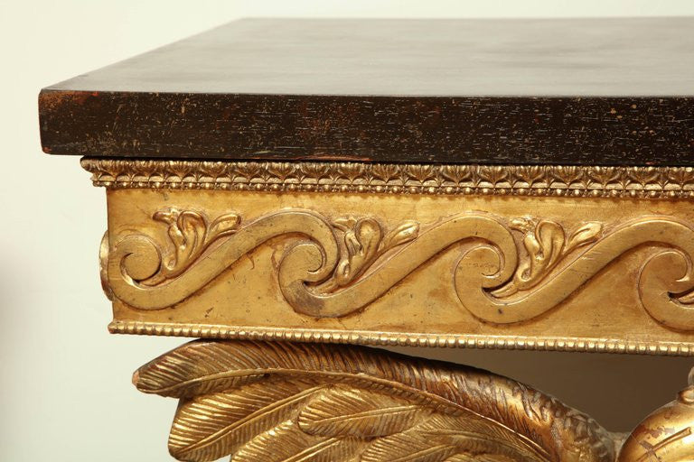 Pair of George II Carved Eagle Consoles