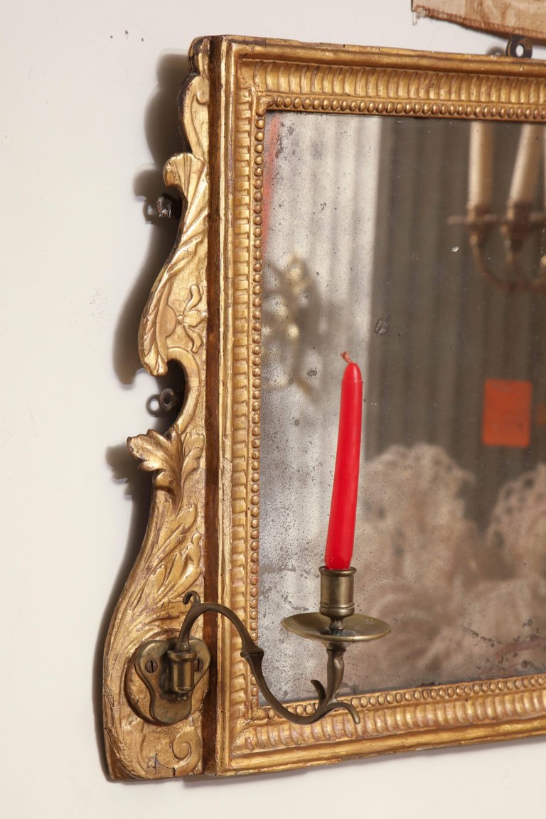George III Giltwood Overmantel Mirror