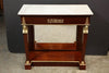Pair of Empire Marble-Top Consoles