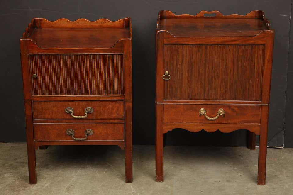 Near Pair of George III Bedside Commodes