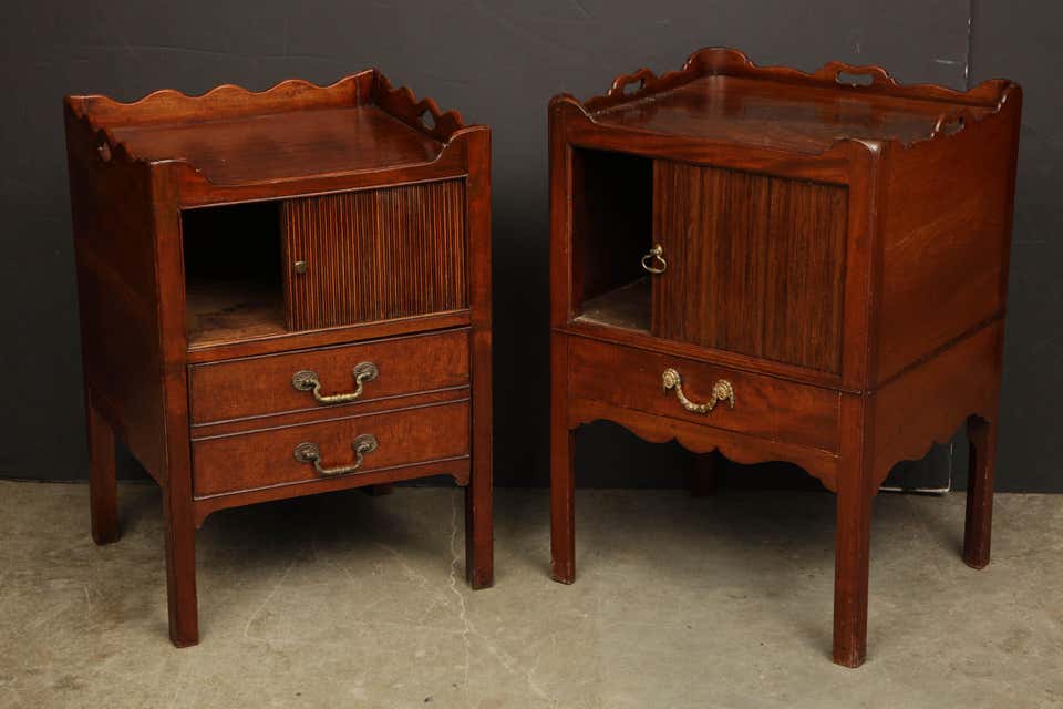 Near Pair of George III Bedside Commodes