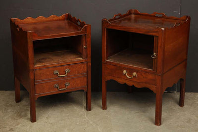 Near Pair of George III Bedside Commodes