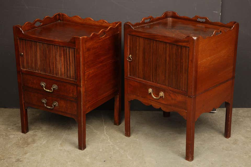 Near Pair of George III Bedside Commodes