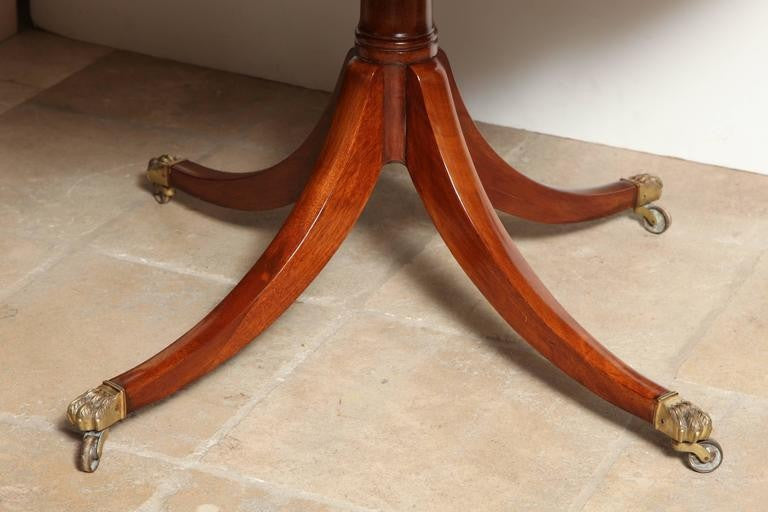 Regency Mahogany Circular Center or Dining Table