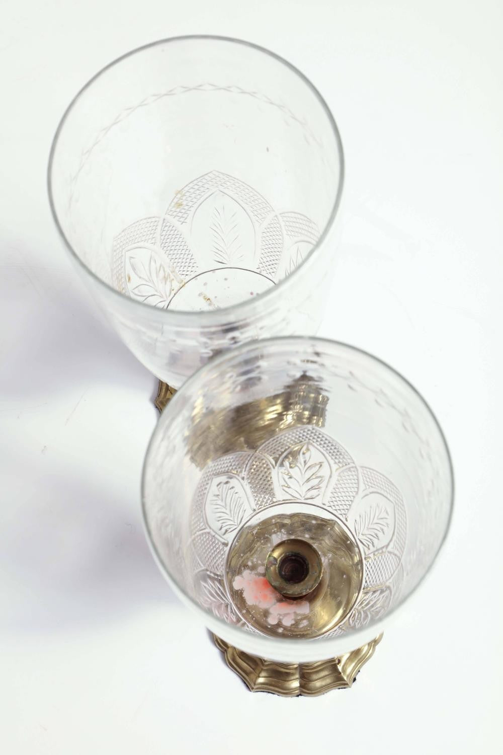 Pair of French Bronze Photophores