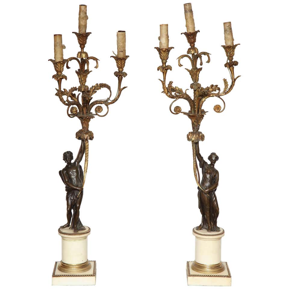 Pair of French Louis XVI Candelabra