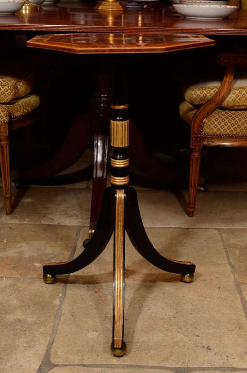 Regency Burled Yewwood Candlestand