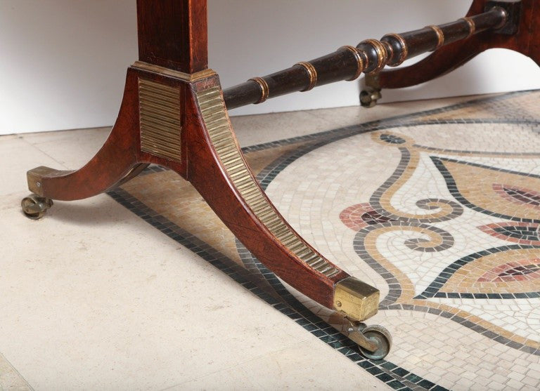 Regency Brass Mounted Sofa Table by John McLean