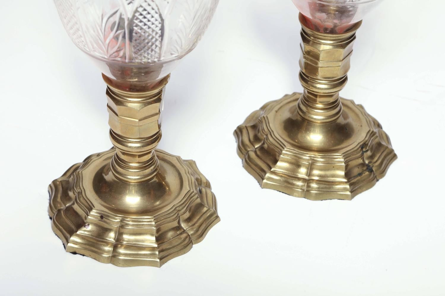 Pair of French Bronze Photophores