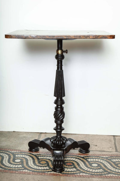 Regency Penwork Pedestal Base Table