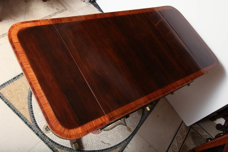 Regency Brass Mounted Sofa Table by John McLean