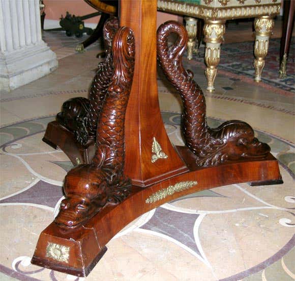 Empire Marble-Top Center Table