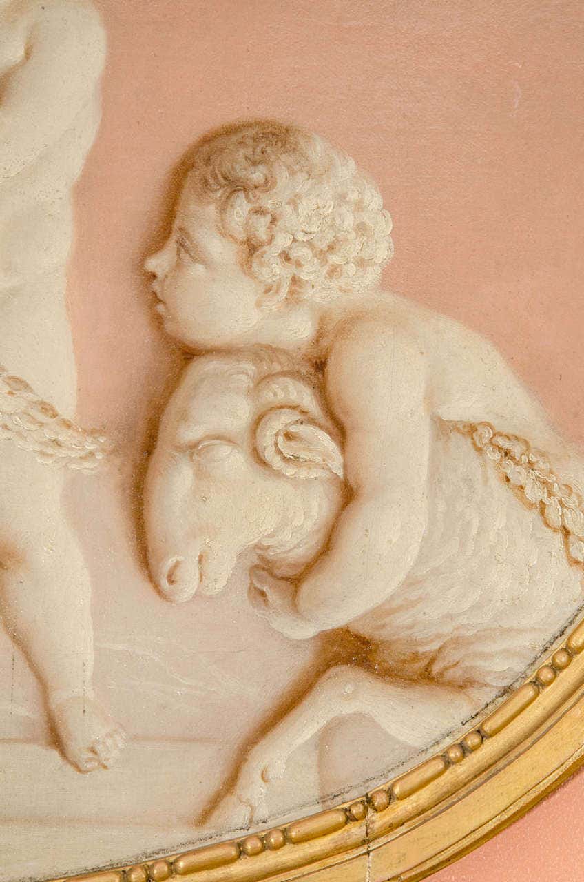 Pair of Neoclassic Grisailles Paintings