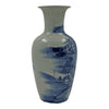 Pair of Chinese Blue and White River Vases