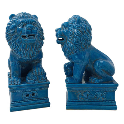 Pair of Chinese Porcelain Lions