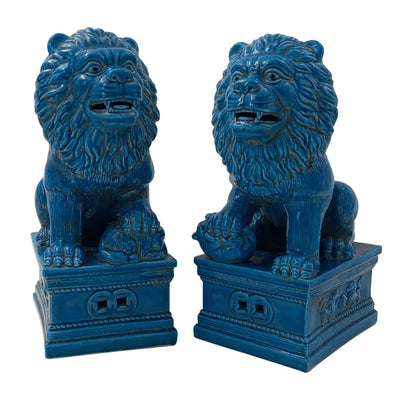 Pair of Chinese Porcelain Lions