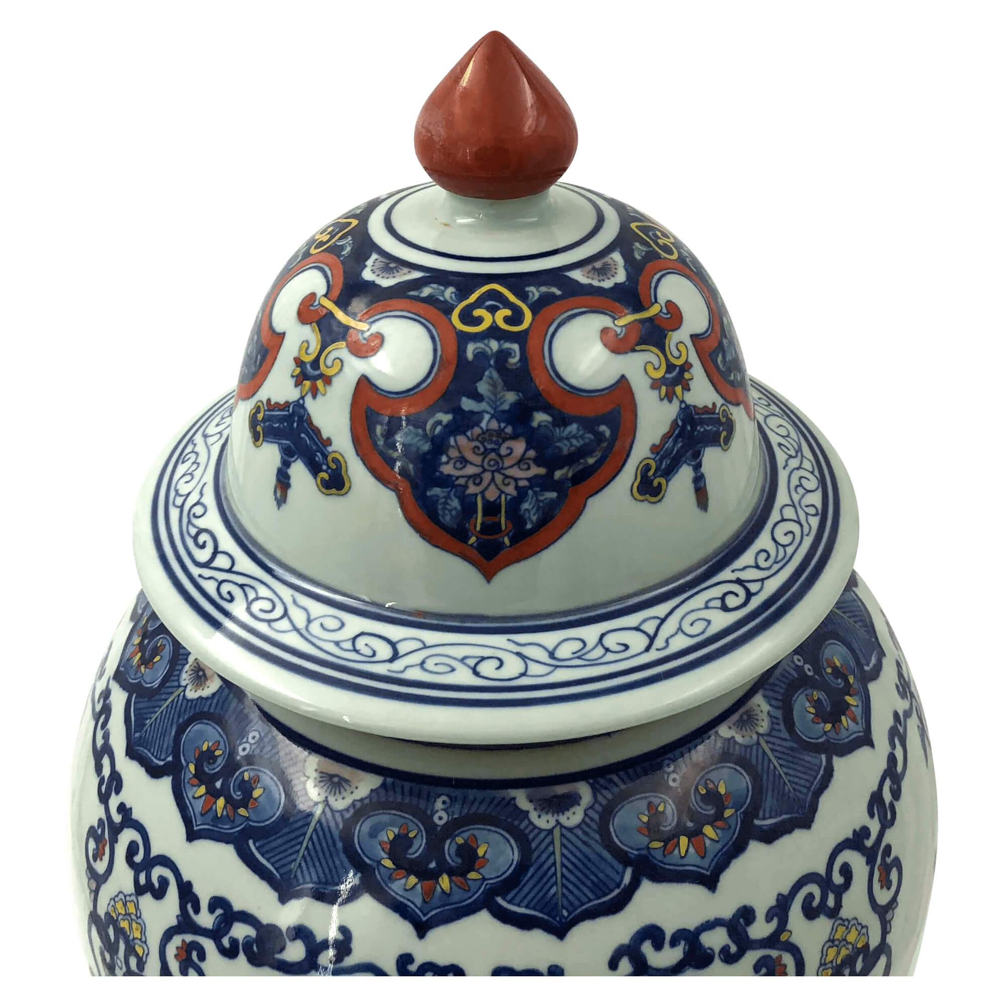 Pair of Chinese Polychrome Ginger Jas