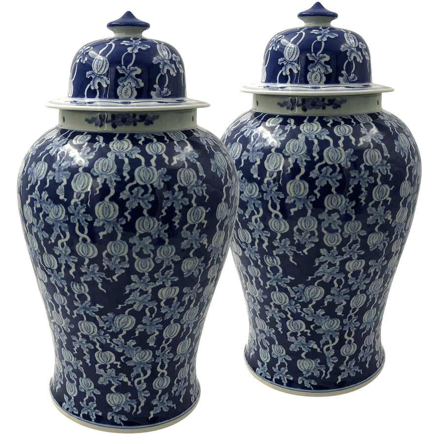 Blue and White Ginger Jars