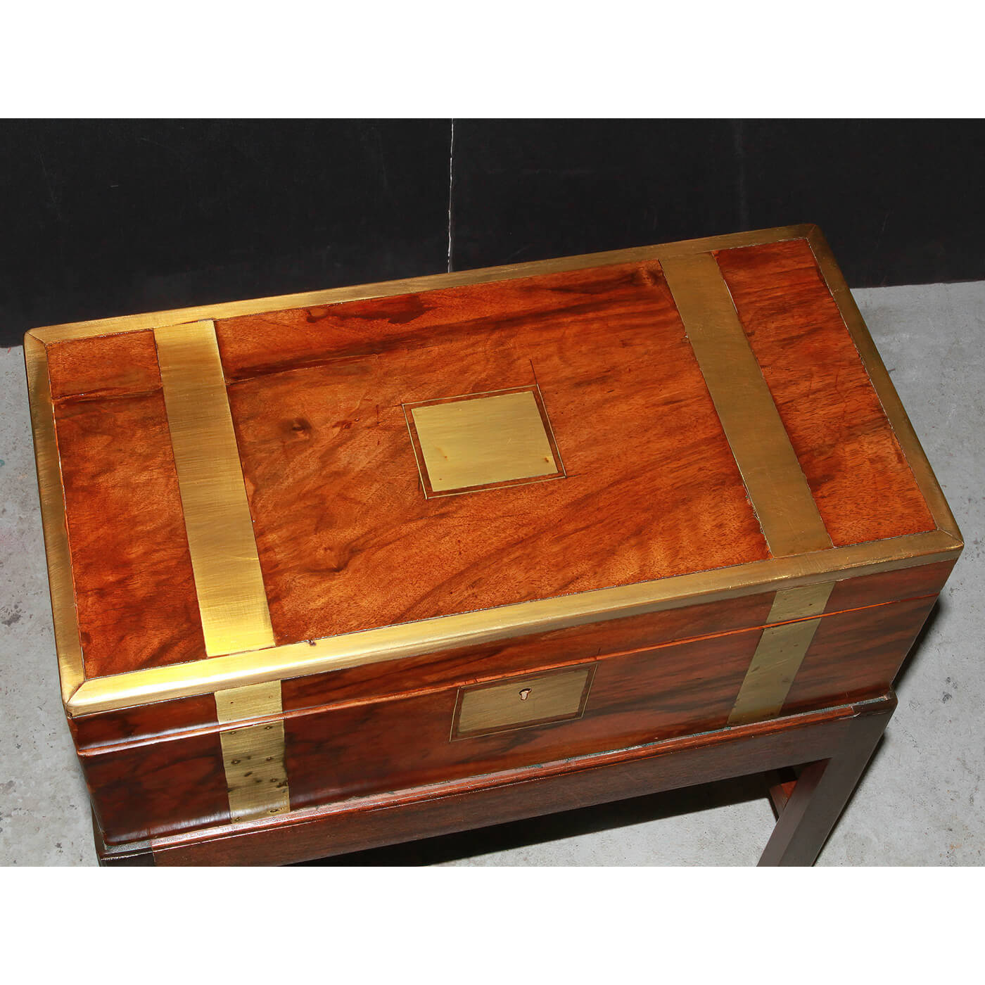 English Campaign Lap Desk on Stand