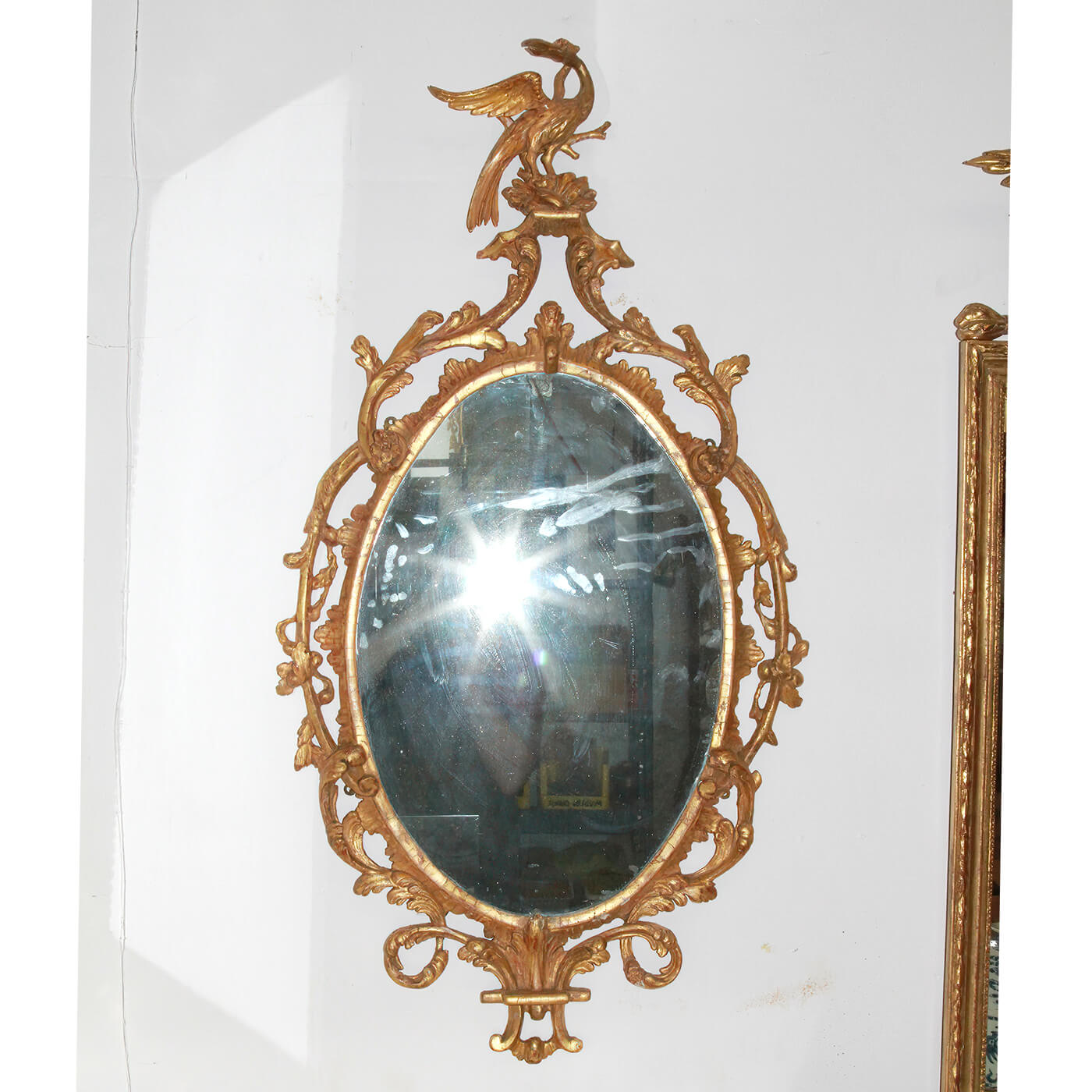 Fine George III Oval Gilt Mirror