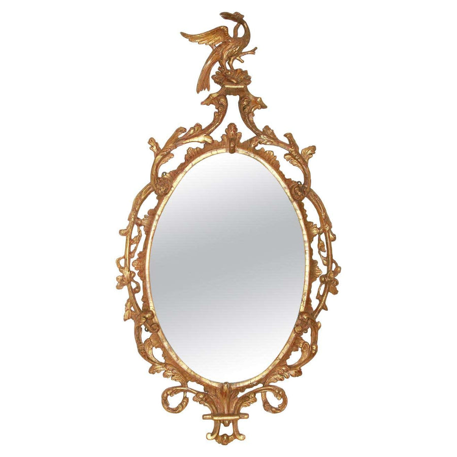 Fine George III Oval Gilt Mirror