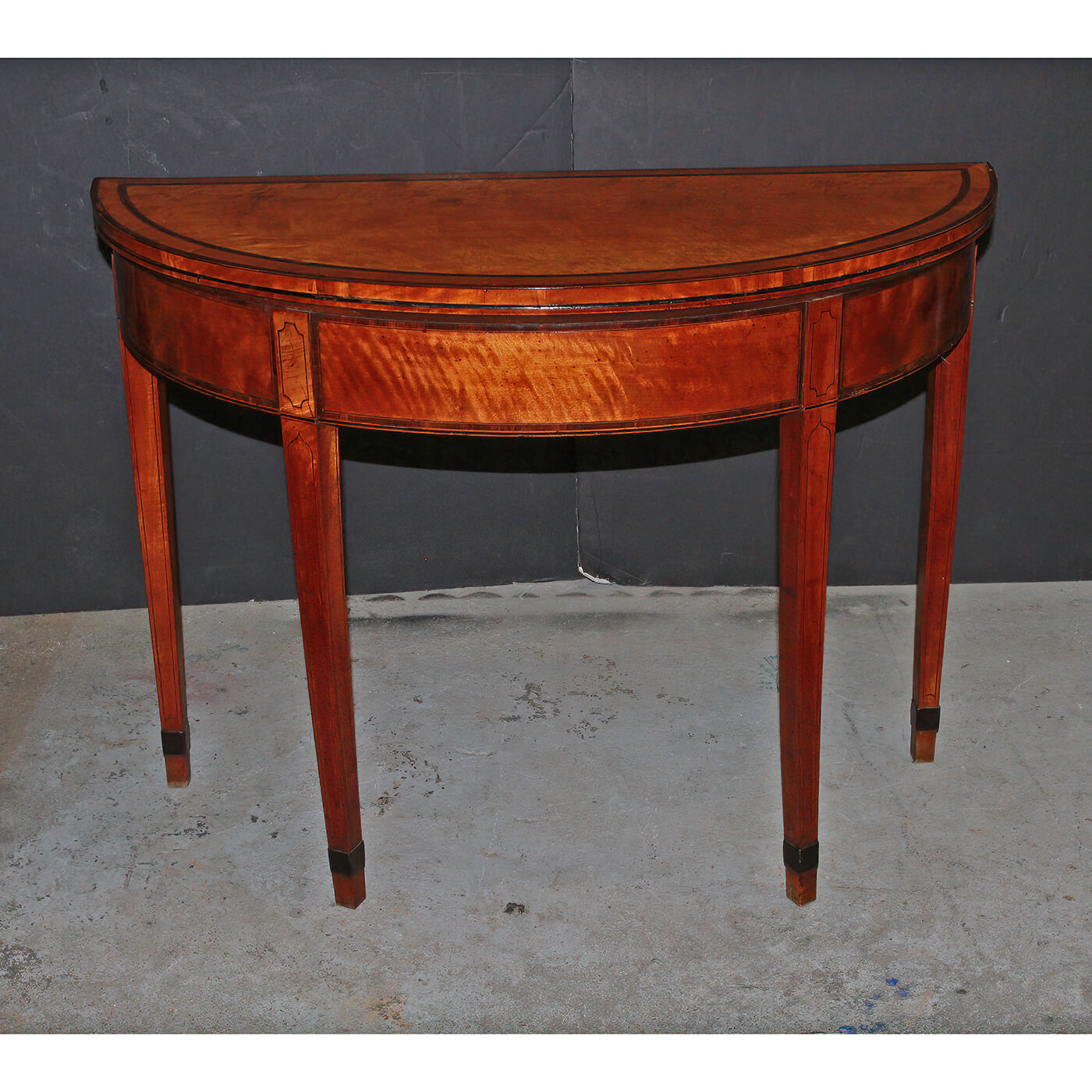 George III Satinwood Game Table