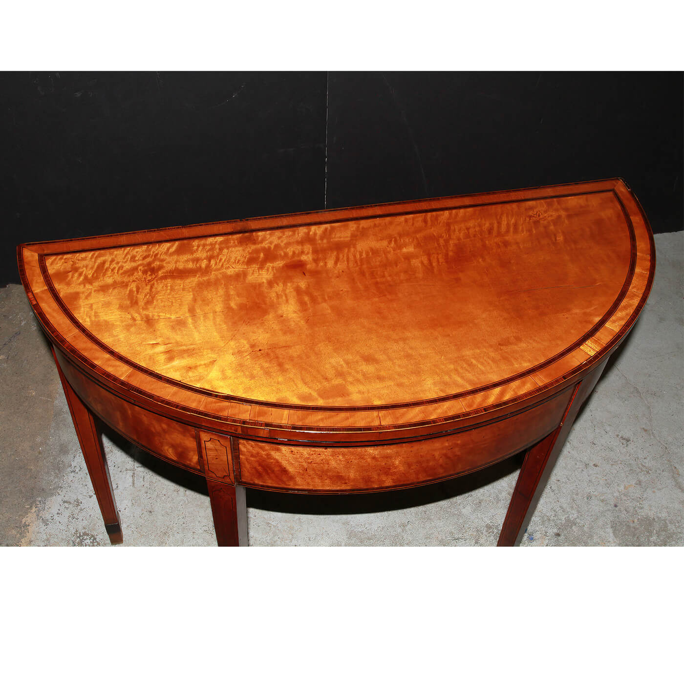 George III Satinwood Game Table