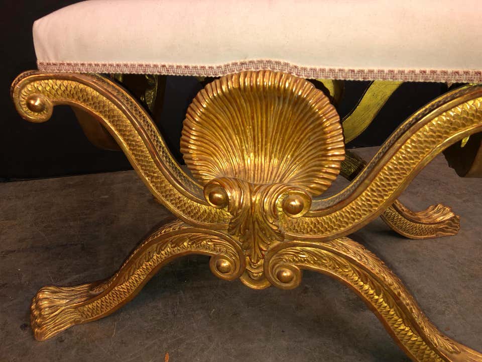 George II Style Giltwood Stool