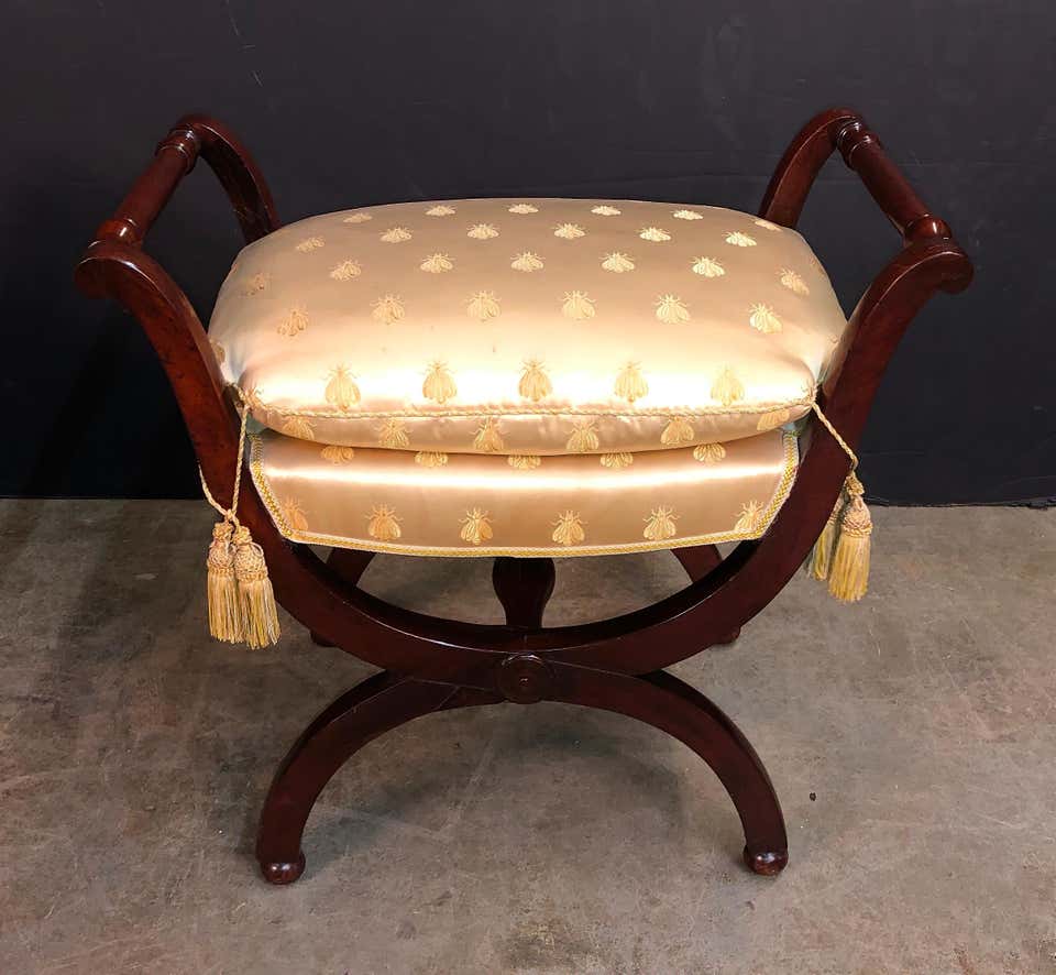 Pair of French Empire Stools