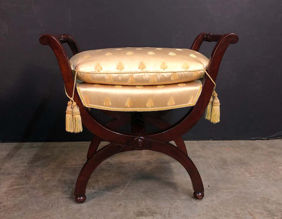 Pair of French Empire Stools