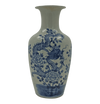 Chinese Blue and White Flared Dragon Vase