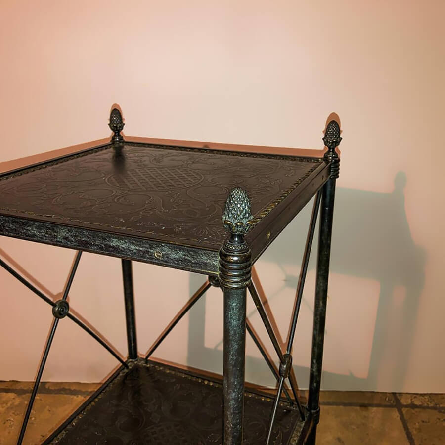 Directoire Style Bronze Side Table