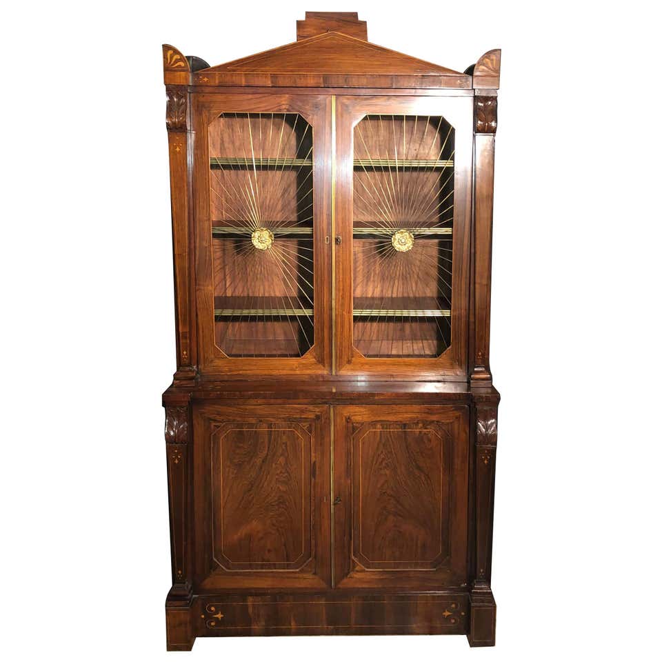 Regency Rosewood Grilldoor Bookcase