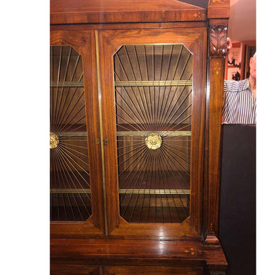 Regency Rosewood Grilldoor Bookcase