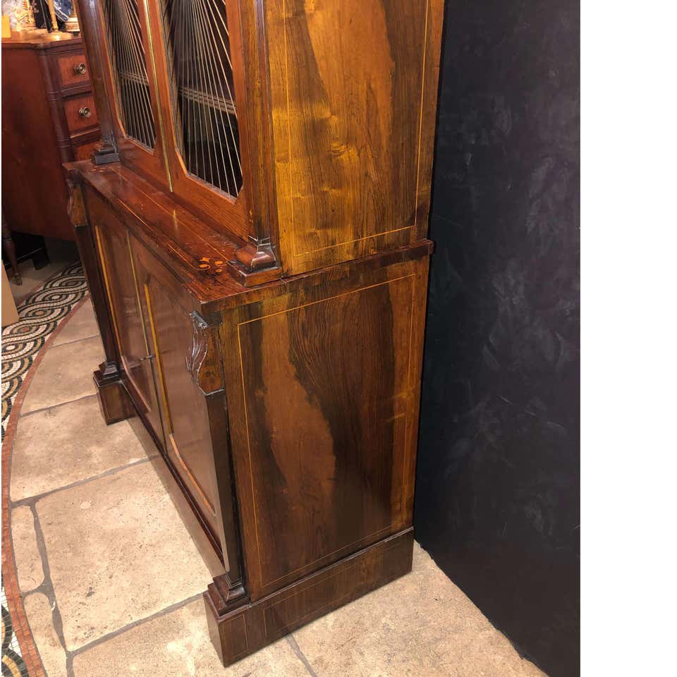 Regency Rosewood Grilldoor Bookcase