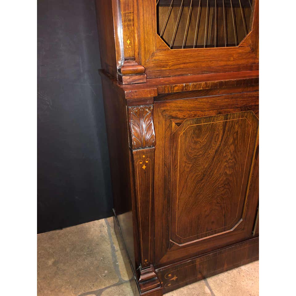 Regency Rosewood Grilldoor Bookcase