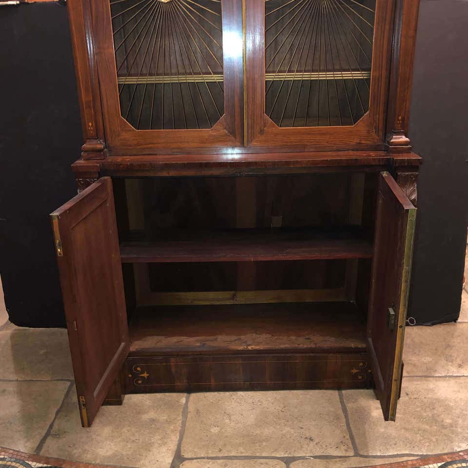 Regency Rosewood Grilldoor Bookcase