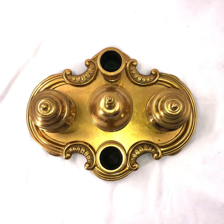 Gilt Bronze Desk Set