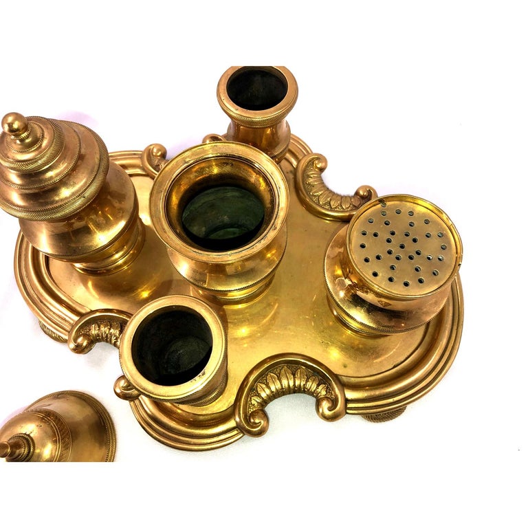 Gilt Bronze Desk Set