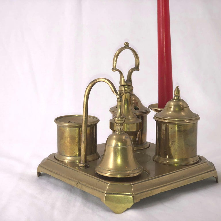 Georgian Brass Inkwell