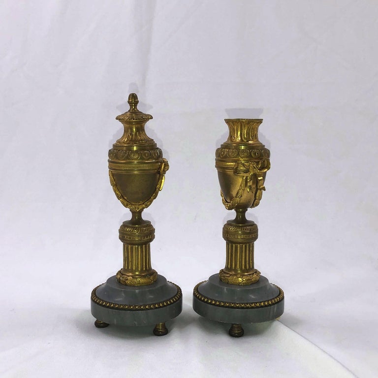 Pair of Louis XVI Bronze Cassollettes