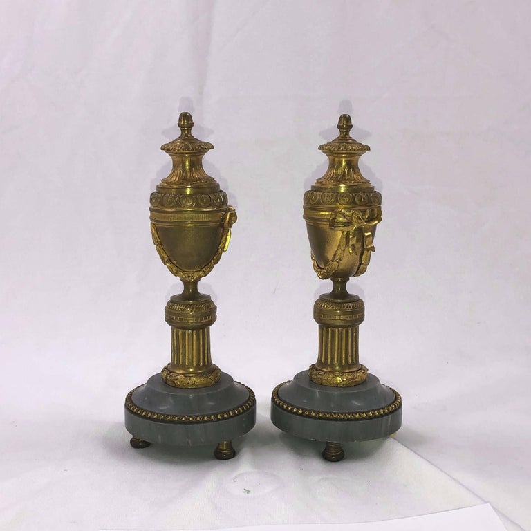 Pair of Louis XVI Bronze Cassollettes
