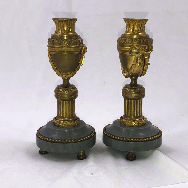 Pair of Louis XVI Bronze Cassollettes