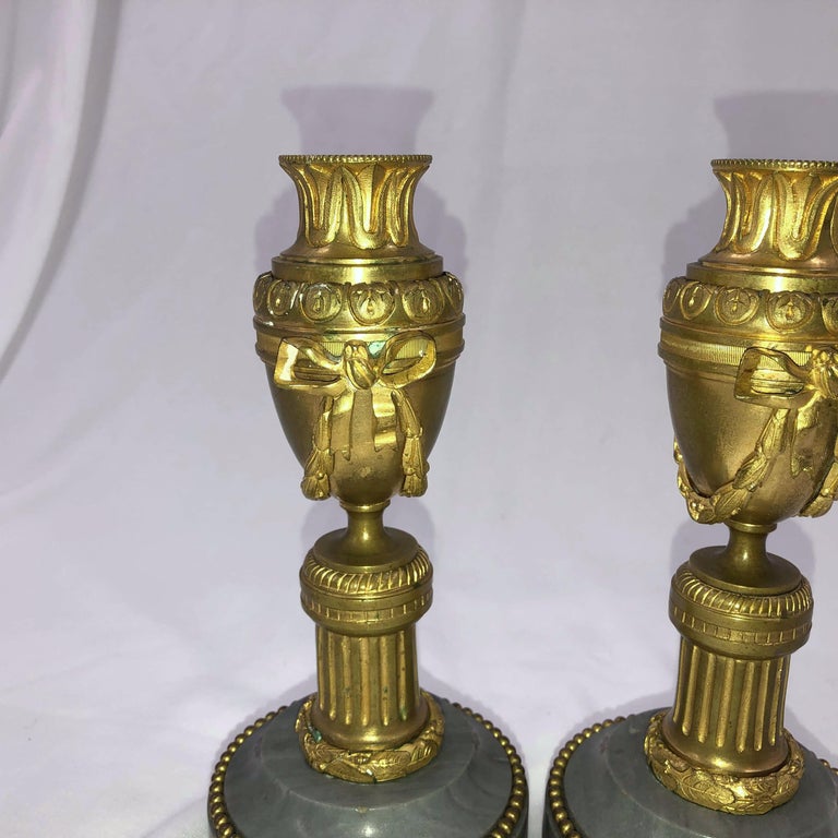 Pair of Louis XVI Bronze Cassollettes