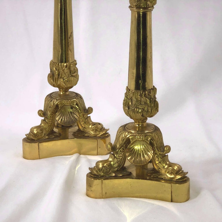 Pair of French Empire Candleabra