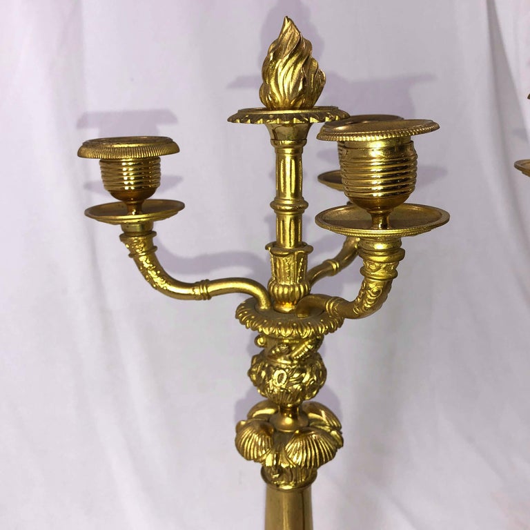Pair of French Empire Candleabra