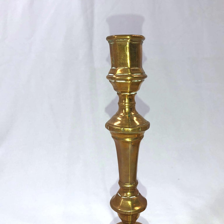 Pair of French Louis XIV Bronze Candlesticks