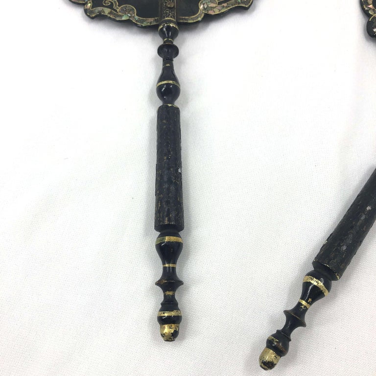 Pair of English Handheld Fans