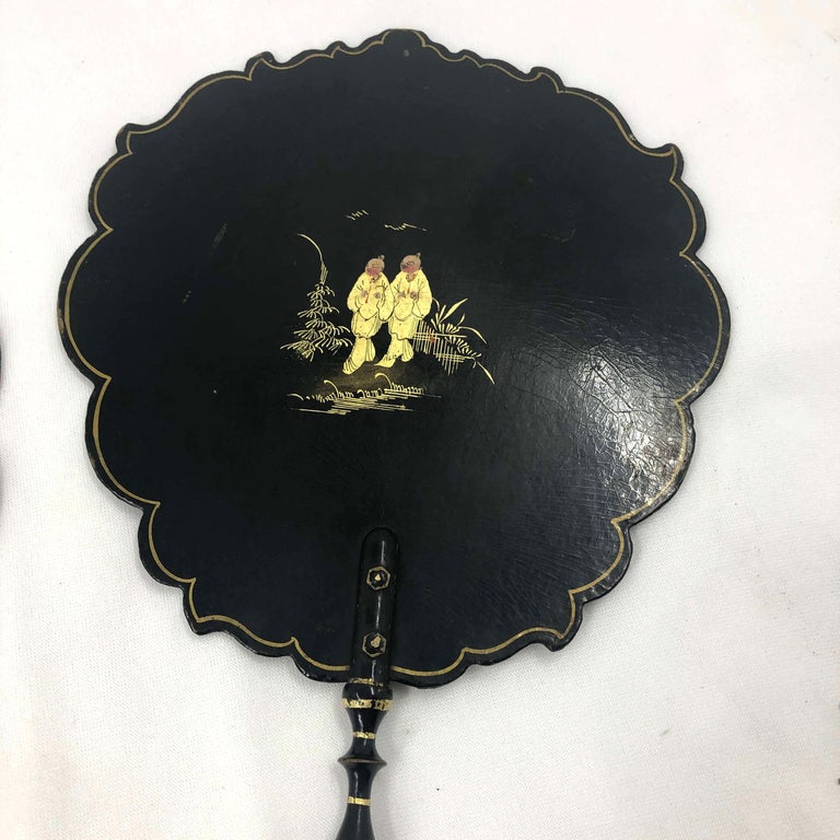 Pair of English Handheld Fans