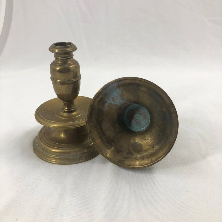 Pair of Low Brass Capstan's Sticks